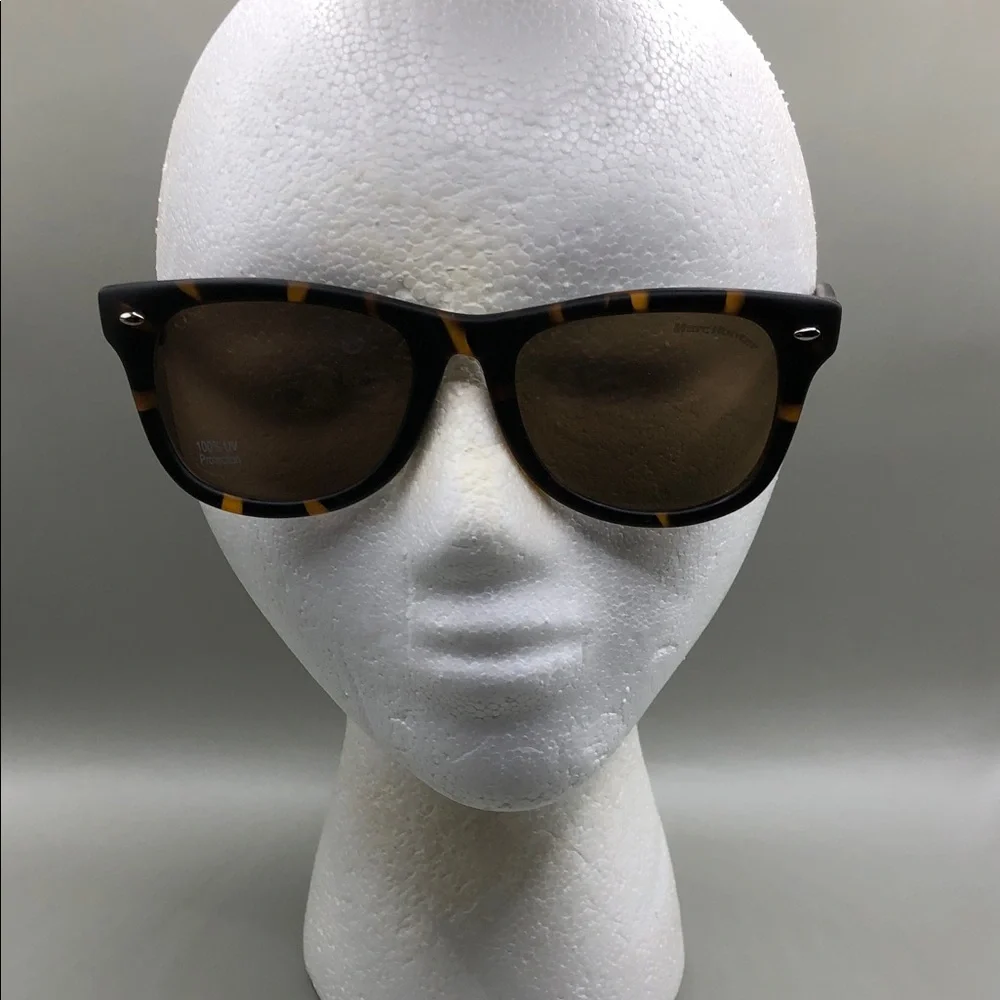 Marc Hunter Square Sunglasses 7904 Matte Tortoise Unisex Classic 50-21-145 New.